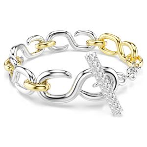 Dextera 브레이슬릿, 라운드 컷, T-바, 화이트, 믹스 메탈 피니시