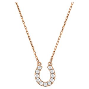 Towards 네크리스, 말발굽, 화이트, 로즈골드 톤 플래팅