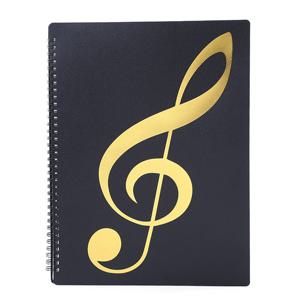 TEMU 음악 폴더 악보 폴더 바인더 음악 합창 보관함 밴드 폴더, A4 사이즈 블랙 폴더, 40포켓