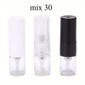 TEMU 30개 향수 병 1ml 유리 포터블 직접 펌핑 소형 샘플 포장 미세 분사 압축 빈 병