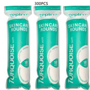 TEMU 100/300개 일회용 라운드 메이크업 패드 두꺼운 삼중층 초소프트 클렌징 패드, 네일 폴리시 제거 및 메이크업 리무버, 데일리 클리닝 도구 6*6cm