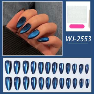 TEMU 24개 아몬드 네일 프레스온, 캣 아이 글라스 스톤 디자인, 탈착 가능, 프레스온 네일, 화이트 라이트 베이지 강화 스티커 네일, 2024년 신상 Y2K 핫셀링 여성 및 일상 착용, 파티, 가족 파티에 적합한 뷰티 용품, 브랜드 프레스 네일, 경쟁용 - 빠른 건조 아치 조절 퍼밍 뷰티, 할로윈 네일 액세서리 및 휴일 공급 링크 네일 뷰티