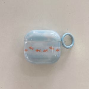 TEMU 여름 물고기 아쿠아리움 디자인, 에어팟 케이스, 물고기, 실리콘, 걸이형, 에어팟 1/2/3/4/Pro용, 휴대용 전화 홀더, 재미있는 액세서리, 실리콘 케이스