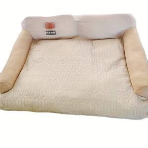 TEMU 개용 소파 고양이용 소파 라텍스 개 매트 고양이 매트 봄 여름 통기성 좋은 탈착식 세탁 가능한 개 침대 고양이 침대 고양이 둥지 애완동물 케넬