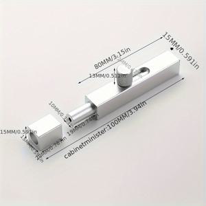 TEMU RV, 침실, 욕실용 알루미늄 합금 도어 락 노드릴, 실내 장식용 철/목재 문 볼트 모티스 잠금장치, 안전 기능 포함