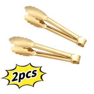 TEMU 1/2개 9인치 스테인리스 스틸 클립 | 샐러드, 빵, 아이스, 튀김, 바베큐, 페이스트리, 오븐, 서빙, 뷔페에 적합 | 크리스마스, 추수감사절, 결혼식에 이상적