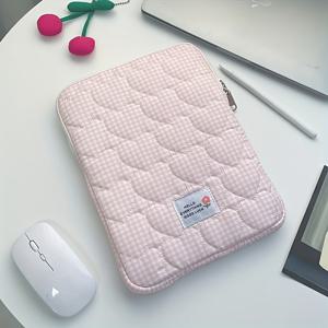 TEMU 격자 노트북 슬리브. Apple Macbook 13.3인치, HP/Samsung 14인치, Huawei, Dell Matebook 15.6인치 및 iPad 11인치 태블릿에 적합합니다. 스타일리시하고 휴대 가능하며 충격 방지 및 낙하 방지 기능이 있습니다.|노트북파우치