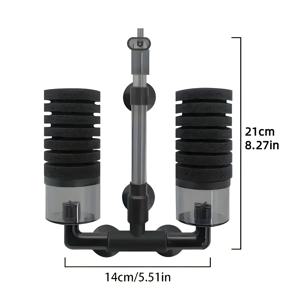 TEMU 어항용 더블 스펀지 필터, 민물 및 해수어 탱크용, 다양한 사양 제공, 어항 필터 액세서리, 어항 필터 재료