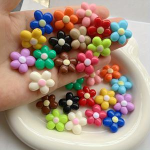 TEMU 12개 세트 DIY 액자색 아크릴 꽃 비즈 - 폰 참, 팔찌, 귀걸이 제작용 완벽한 주얼리 만들기 소품