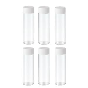 TEMU 6개 투명 플라스틱 감각 병 세트 (뚜껑 포함), 재사용 가능한 둥근 물병 - 감각 놀이, 교실 활동, 파티 장식용 | 투명 디자인 | 내구성 플라스틱, 결혼식, 파티, 할로윈, 크리스마스, 새해, 발렌타인데이 등 다양한 행사에 완벽한 파티 용품