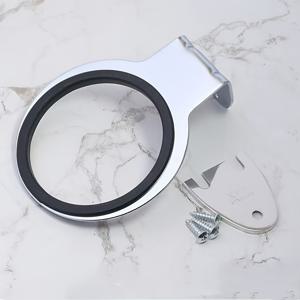 TEMU 헤비듀티 스테인리스 헤어 드라이어 홀더 - 미끄럼 방지 베이스, 공간 절약형 벽걸이 드라이기 거치대 (살롱/욕실용), 모든 헤어드라이어 호환, 쉬운 설치, 세련된 메탈 디자인, 내구성 강화