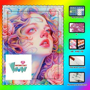 TEMU 5D 페인팅, 100% 레진 , 고급 플로킹 원단, 프린트 엣지 디자인, AB , 페어리 , 글리터 포함, 매우 아름다운 그림, 성인 페인팅 애호가에게 필수적인 제품, 휴일 선물에 매우 적합합니다.