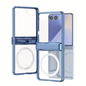 TEMU 폰 케이스: Z Flip 6/7용 방수 자석 접이식 케이스 - 충격 방지 풀 보호 폰 커버