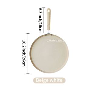 TEMU 논스틱 팬케이크 팬, 알루미늄 이중층 바닥, 가정용, 손잡이 포함, 인덕션 및 가스레인지 사용 가능