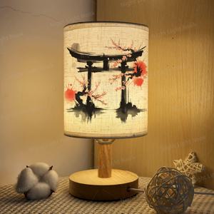 TEMU 1개 모던 일본 토리 게이트 테이블 램프 - USB 전원 LED 데스크 램프 (푸시 버튼 스위치 포함), 침실, 거실, 기숙사, 침실 조명용 간접 조명, 예술적인 램프, 홈 데코레이터, 무드등, 테이블조명, 스탠드조명, 스탠드 조명, 테이블 조명, 미니조명|데스크테리어