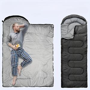 TEMU 1개 경량 3계절 성인, 여학생 & 여성용 침낭 - 튼튼한 폴리에스터, 압축 백 포함으로 휴대하기 편리하고 콤팩트, , 하이킹, 캠핑 & 등산에 적합, 캠핑 장비 | 콤팩트 침낭 | 튼튼한 침낭|등산가방