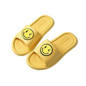 TEMU 윙크 비비드 스마일 슬리퍼(옐로우) 거실화 성인용 남성 여성 실내 야외 기내 무소음 실내화 사무실 사무용 층간소음 방지 편안한 발편한 가벼운 접이식 휴대용 여행 호텔용