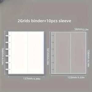 TEMU 새로운 4개 절단 사진 스트립 앨범 KPOP 아이돌 포토카드 수집 책 PP 재료 4개 절단 사진 스트립 보관 앨범|포카바인더