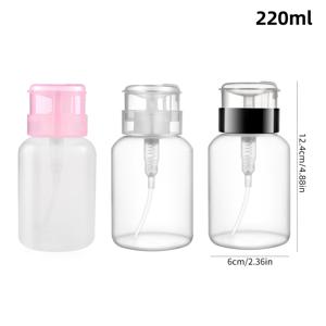 TEMU [3pcs 투명 플라스틱 펌프 병] 3pcs 세트 투명 플라스틱 펌프 병, 향수 없는 충전 가능한 용기, 손톱 페인트 및 메이크업 제거제 보관용|향수|매니큐어