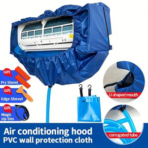 TEMU 에어컨 청소용 두꺼운 물받이 커버, 1.5HP 벽걸이형 에어컨에 적합, 에어컨 청소 도구|실외기없는에어컨|에어컨커버