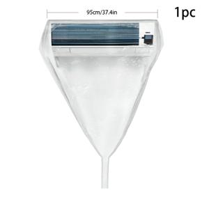 TEMU 범용 1.5P 두꺼운 에어컨 청소 후드와 물 수집 백 포함, 가정용 걸이형 에어컨 청소 커버 키트, 전기 필요 없음, 프라이 삽 및 엣지 삽 포함|에어컨실외기커버|에어컨커버