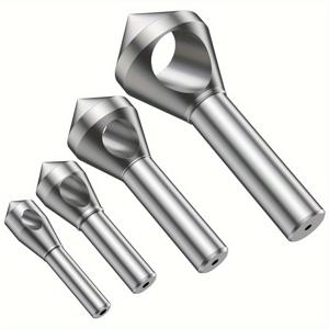 TEMU 90도 각도 Chamfer Deburring 드릴 비트 4개 세트, 고속도강 재질, 2~20mm 구멍이 있는 카운터 싱크 드릴 비트 특징. 이 세트에는 금속, 나무 및 플라스틱에 적합한 원형 생크 홀 커터가 포함되어 있습니다.