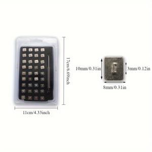 TEMU 36pcs 6mm 금속 스탬프 세트 – A-Z 알파벳 & 0-9 아연 합금 넘버 펀치 키트, 헤비듀티 스틸 펀칭 아연 합금 도구, 금속, 가죽 스탬핑용 – 프로젝트 및 공예에 완벽