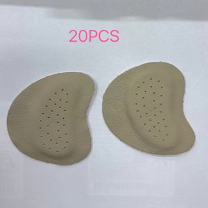 TEMU 20개입 여성용 미끄럼 방지 앞발 패드 하이힐 깔창 - 통기성 및 땀 흡수, 여름 샌들용 접착 패턴, 편안하고 내구성, 캐주얼 및 포멀 웨어에 적합, 하이힐 깔창, 포멀 신발, 우아한 신발