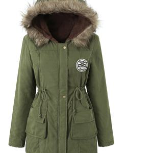 TEMU 여성용 겨울 따뜻한 후드 자켓 캐주얼 코트 파카