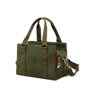 TEMU 링 쿠브 브랜드 KB-2251 여성용 소형 핸드백, 가벼운 나일론 소재 동전 지갑 포함