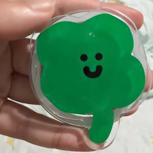 TEMU 한국어 인스 니시 귀여운 만화 행운의 풀 자석 휴대폰 홀더 (기타 액세서리 제외), 휴대폰 그립, 휴대폰 액세서리, 재미있는 스타일, 재미있는 액세서리, 내구성 있는 그립, 가벼운 홀더, 자석 그립, 휴대폰 스탠드, 애니메이션 팬, 청소년|그립톡