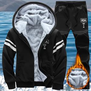 TEMU 신상 겨울 트렌디 스포츠웨어 캐주얼 투피스 세트|스포츠