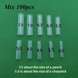 TEMU 100개 완벽한 접목 키트 - 다양한 사이즈의 접목 도구 & 슬리브 포함, 부드럽고 탄력 있는 식물 결합 시스템, 과수 및 꽃 접목용, 뿌리줄기/접목 호환성, 취미 가드닝, 과수농부, 과수원주의자를 위한 가이드 (DIY)