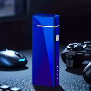 TEMU USB-C 전자 라이터 - USB-C 포트로 빠른 충전, 터치 점화, 컴팩트 휴대용 디자인, 풀 디지털 디스플레이, 캠핑, 사무실, 여행에 적합, 모든 USB-C 기기, 스마트폰, 노트북, 태블릿 호환 - 안전한 리튬 폴리머 배터리, 리필/마그네슘 시트 또는 플린트 불필요|태블릿