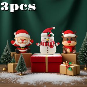 TEMU 3개 세트 크리스마스 장식품, 케이크 데코, 소형 크리스마스 선물, 홈 데코, 차량 장식, 사무실 책상 장식, , 눈사람, 사슴 장식 - 휴일 장식, 크리스마스 및 추수감사절 선물, 장식용 피규어,축제 장식 피규어,가벼운 장식품,선물 구매자들