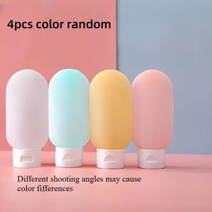 TEMU 누수 방지 여행용 물병 세트 | 로션, 샴푸, 크림용 부드러운 스퀴즈 튜브 | 휴대용 세면도구 용기, 채우기 및 사용 용이