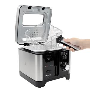 TEMU [] 분리형 바스켓 & 튀김통 간편 전기 튀김기|에어프라이어