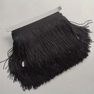 TEMU 1 팩 20cm 레이스 트림 레이스 술 프린지 DIY 라틴 드레스 액세서리 장식 Tassels 커튼 레이스 봉제 공예, 의류 액세서리 봉제 액세서리