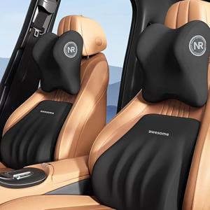 TEMU 프리웨이스트 보호 전문 케어 키트: 자동차 시트용 목 및 허리 지지대 - 편안하고, 내구성이 뛰어나고, 스타일리시
