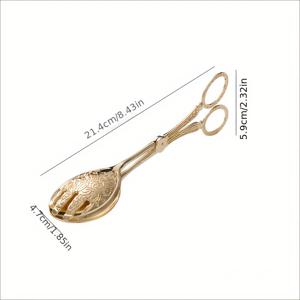 TEMU 중동 스타일 라운드형 멀티 기능 식품 집게 - 빵, 페이스트리, 그릴링, 서빙, 일상 요리에 완벽, 야외 피크닉 & 파티 필수 도우미!