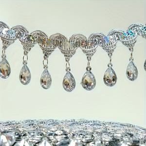 TEMU 1야드/3야드 * 4.5 물방울 프린지 레이스 태슬 댄스 코스튬 장식, 라틴 드레스 무대 의류 커튼 액세서리