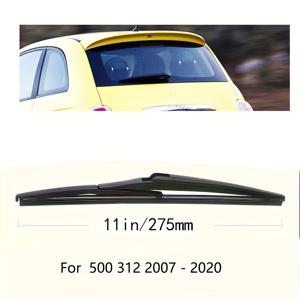 TEMU 피아트 500 312 2007-2020용 11인치 후면 와이퍼 블레이드 - 윈드실드 및 테일게이트 창문 세차 브러시