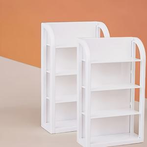 TEMU 미니 슈퍼마켓용 미니어처 인형의 집 가구 디스플레이 선반 2개 (조립 필요), 플라스틱 재질, 홈 데코용 장면 장식, 미니 홈 장식품.