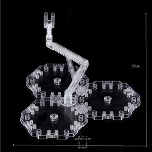 TEMU 건담용 DIY 모델 스탠드, MG, RG, HG 키트와 호환 가능, 투명한 베이스와 조립을 위한 다기능 지지대가 특징입니다.