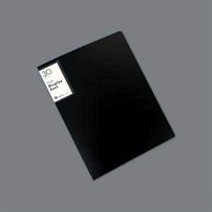 TEMU A4 루스리프 바인더, 대용량 내구성 인서트 폴더 (10-60페이지), 오피스 문서용 프로스트 블랙 앤 화이트 커버, 투명 내부 페이지, 문서 정리, 레스토랑 메뉴, 악보에 적합