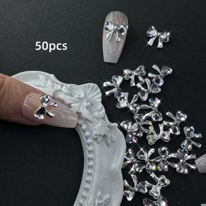 TEMU 50개 네일 아트 라인스톤, 라인스톤 네일 아트 주얼리, 여성 및 네일 아트 장식에 적합, 네일 아트 액세서리, 네일 아트 장식