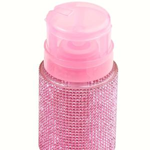 TEMU 알코올 소독제 및 네일 폴리쉬 리무버용, 재충전 가능한 스톤 장식 액체 디스펜서 - 청소 병 및 네일 케어 용기와 함께 사용 가능