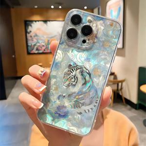 TEMU 타이거 투명 슬림 폰 케이스 - 아이폰 16, 15, 14, 13, 12, 11, XS, XR, X, 7, 8, 12/13 미니 플러스 프로 맥스 SE 시리즈 호환 / 생일/발렌타인데이/남자친구/ 선물