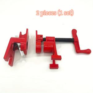 TEMU 2개 (1세트) 목공용 스틸 파이프 클램프 세트, 3/4인치 H형 내구성 금속 파이프 클램프, 목공, 홈 리노베이션, DIY 프로젝트용