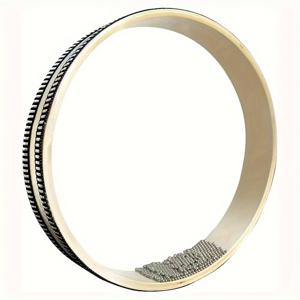 TEMU 오션 브리즈 시 웨이브 사운드 드럼 - 투명 비드 말렛 포함, 나무 쉘 프레임 20.32cm & 25.4cm 세트 (휴식, 명상 및 교육용)